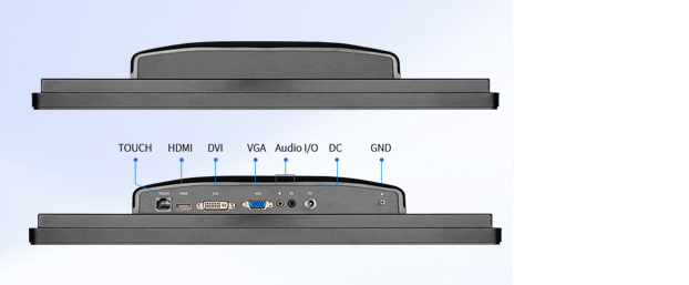 18.5 inch Full HD Rugged Industrial Panel Mount Monitor