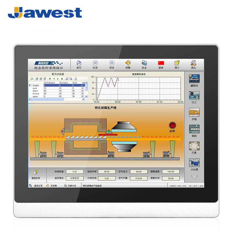 10mm Bezel Aluminum Industrial Touch Screen Monitor